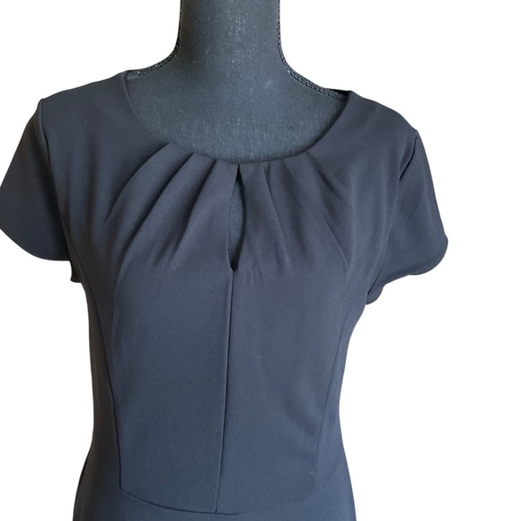 Banana Republic Petite Black Sheath Dress 8P NWT - Picture 2 of 7